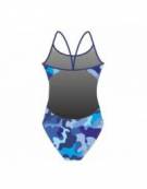 Costume allenamento donna Openback Blue Camo SwimmerWear