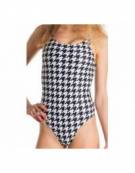 Costume piscina donna Bladeback Pied de Poule