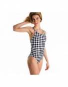 Costume piscina donna Bladeback Pied de Poule