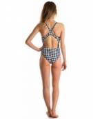 Costume piscina donna Bladeback Pied de Poule