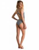 Costume piscina donna Bladeback Pied de Poule