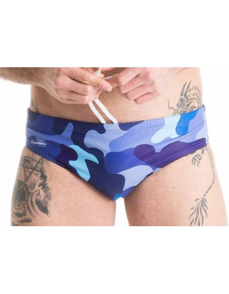 Image of Costume da allenamento Uomo Blue Camo by SwimmerWear