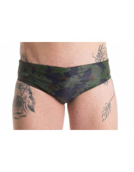 Image of Costume da allenamento Uomo camo verde scuro by SwimmerWear