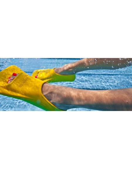 Aqua Sphere Pinne Da Allenamento Per Nuoto | Microfin Black, Lame Corte, Gomma Antiscivolo, Tasca Chiusa In Termoplastico