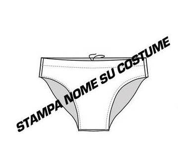 Stampa Nome Aggiuntivo su Costume Nuoto