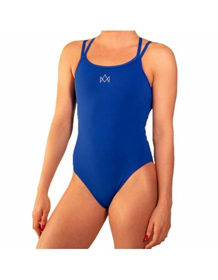 Costume Piscina Donna Intero Doppia Spallina Blu