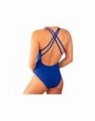 Costume Piscina Donna Intero Doppia Spallina Blu