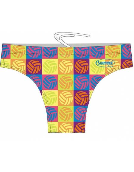 Image of Costume Nuoto Waterpolo POP Resistente al Cloro