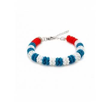 Bracciale Corsia Piscina in Bronzo e Plastica Riciclata