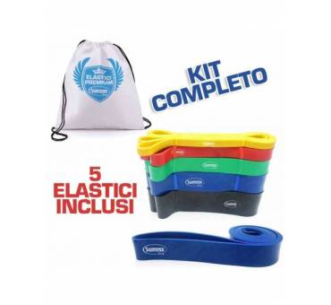 Set Bande Elastiche Fitness Completo 5 pezzi