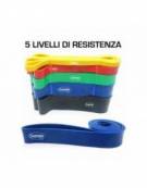 Set Bande Elastiche Fitness Completo 5 pezzi