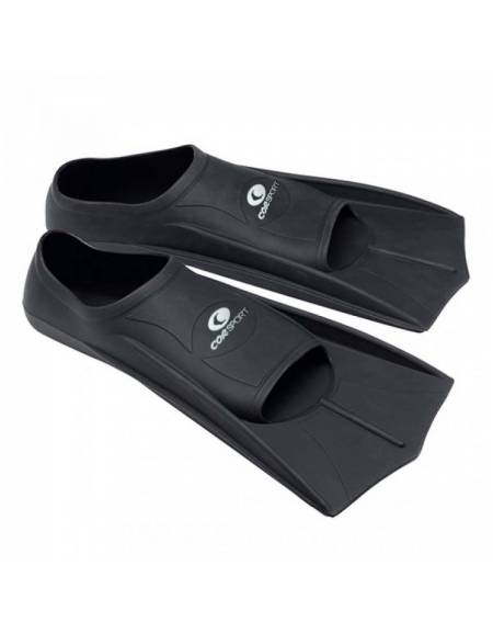 Pinne Corte in Silicone Nuoto Nere Corsport