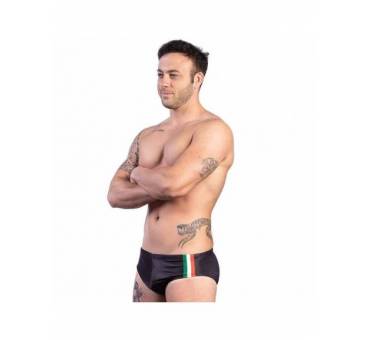 Costume uomo Italia Black SwimmerWear