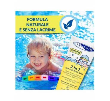 Bagnoschiuma Shampoo anticloro JUNIOR 2 in 1 Triswim