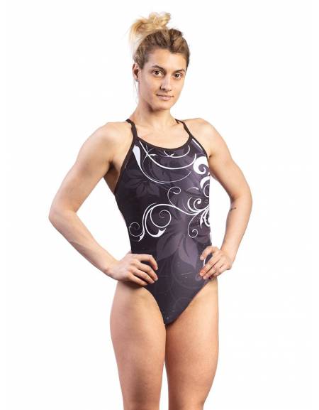 Costume nuoto donna intero BLACKWHITE