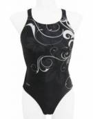 Costume donna intero BLACKWHITE FLOWER SwimWear