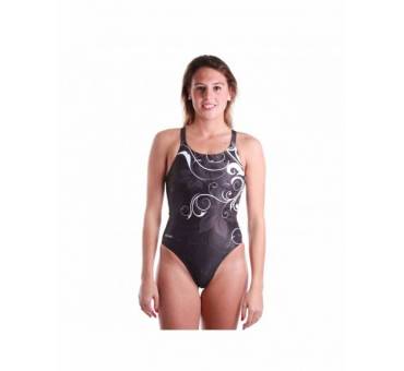 Costume donna intero BLACKWHITE FLOWER SwimWear