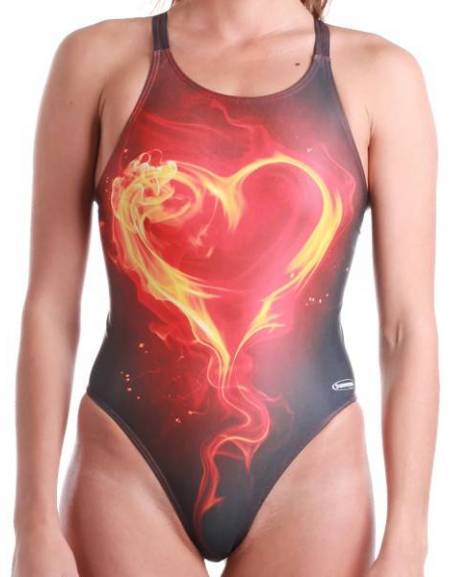 Image of Costume allenamento donna CUORE di FUOCO SwimmerWear