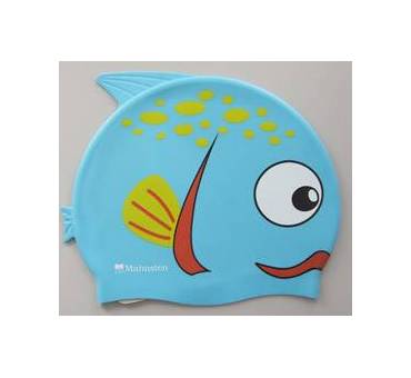 Cuffia in silicone di colore blu a forma di Pesce