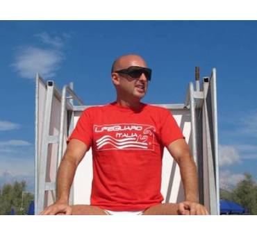 T-shirt Maglietta Salvataggio Life Guard Italia