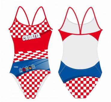 Costume allenamento donna Openback CROAZIA SwimmerWear