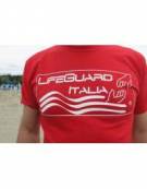 T-shirt Maglietta Salvataggio Life Guard Italia e fischietto