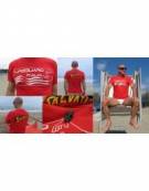 T-shirt Maglietta Salvataggio Life Guard Italia e fischietto