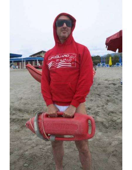 Wixsoo Felpa Lifeguard Italia Cappuccio Uomo 