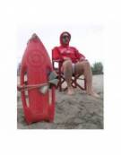 Kit Felpa Maglietta Fischietto Salvataggio Life Guard Italia