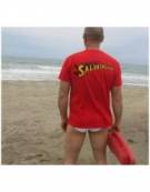 Kit Felpa Maglietta Fischietto Salvataggio Life Guard Italia