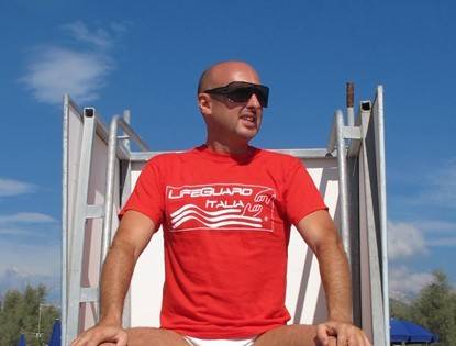 MAGLIETTA SALVATAGGIO LIFE GUARD ITALIA LIFEGUARD BAGNINO FIN SALVAMENTO SNS FIS - Foto 4 di 8