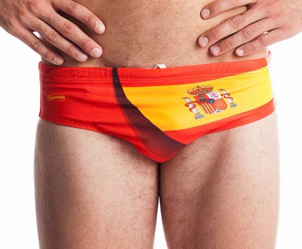 costume da allenamento spagna nuoto piscina slip brief uomo
