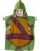 Asciugamano poncho tartarughe ninja bambino
