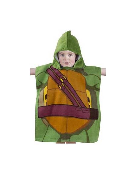 Image of Asciugamano poncho tartarughe ninja bambino