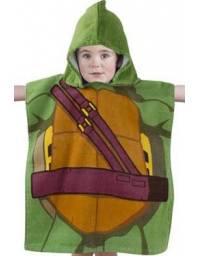 Asciugamano poncho tartarughe ninja bambino