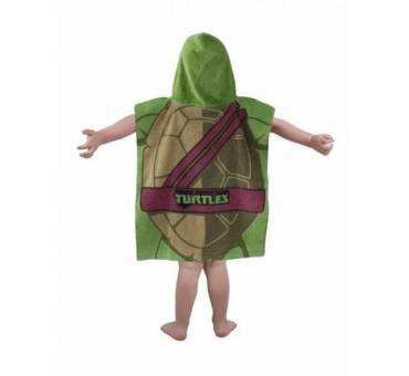 Asciugamano poncho tartarughe ninja bambino