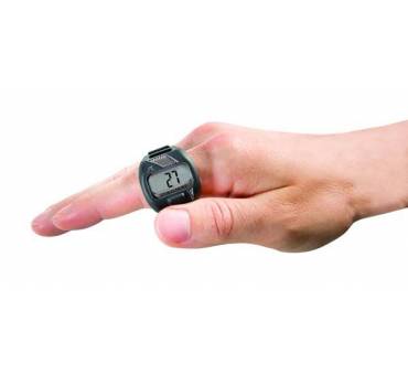 Contavasche digitale da dito per il nuoto Lapcounter grigio