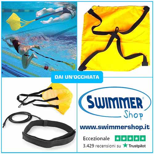 pracadute nuoto