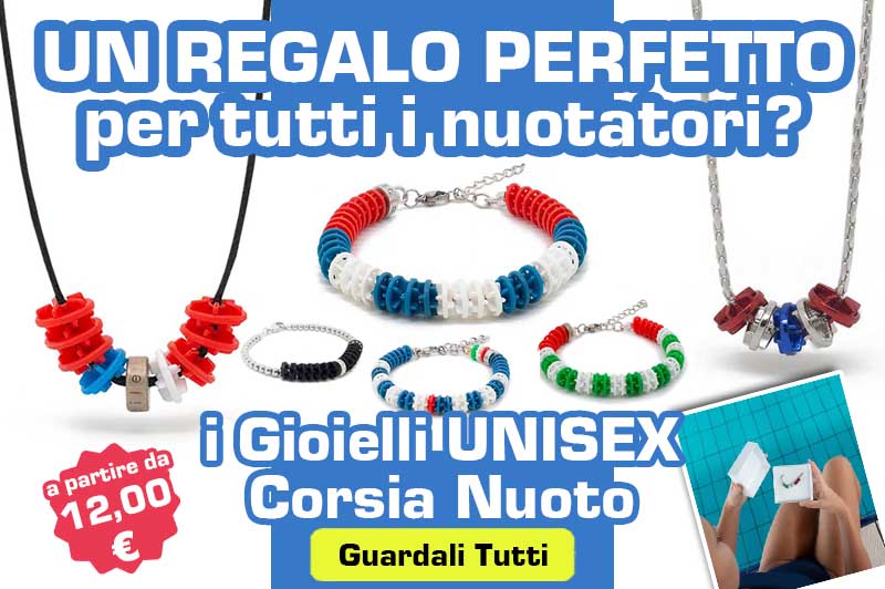 BNQL Collana Nuoto Donna Con Ciondolo A Forma Di Nuotatore - Gioiello Regalo Per Nuotatori E Allenatori