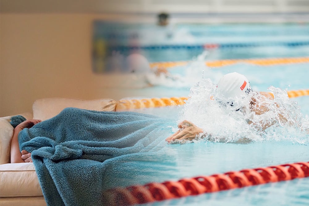 sonno nuoto allenamento