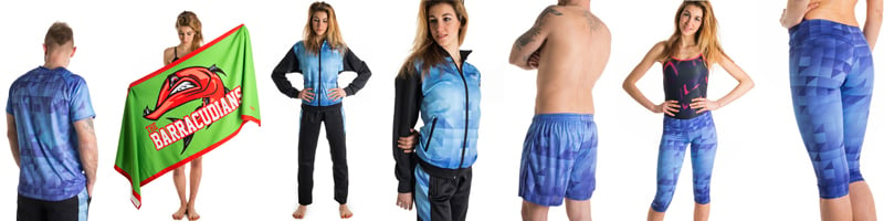 abbigliamento personalizzato per nuotatori squadre